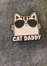 CAT DADDY-  ENAMEL PIN-SHIP ALL THE PINS YOU BUY FOR $4.99- VISIT OUR STORE