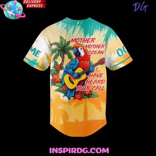 Jimmy Buffett Limited Edition Jersey Button Down Baseball Jersey Shirt