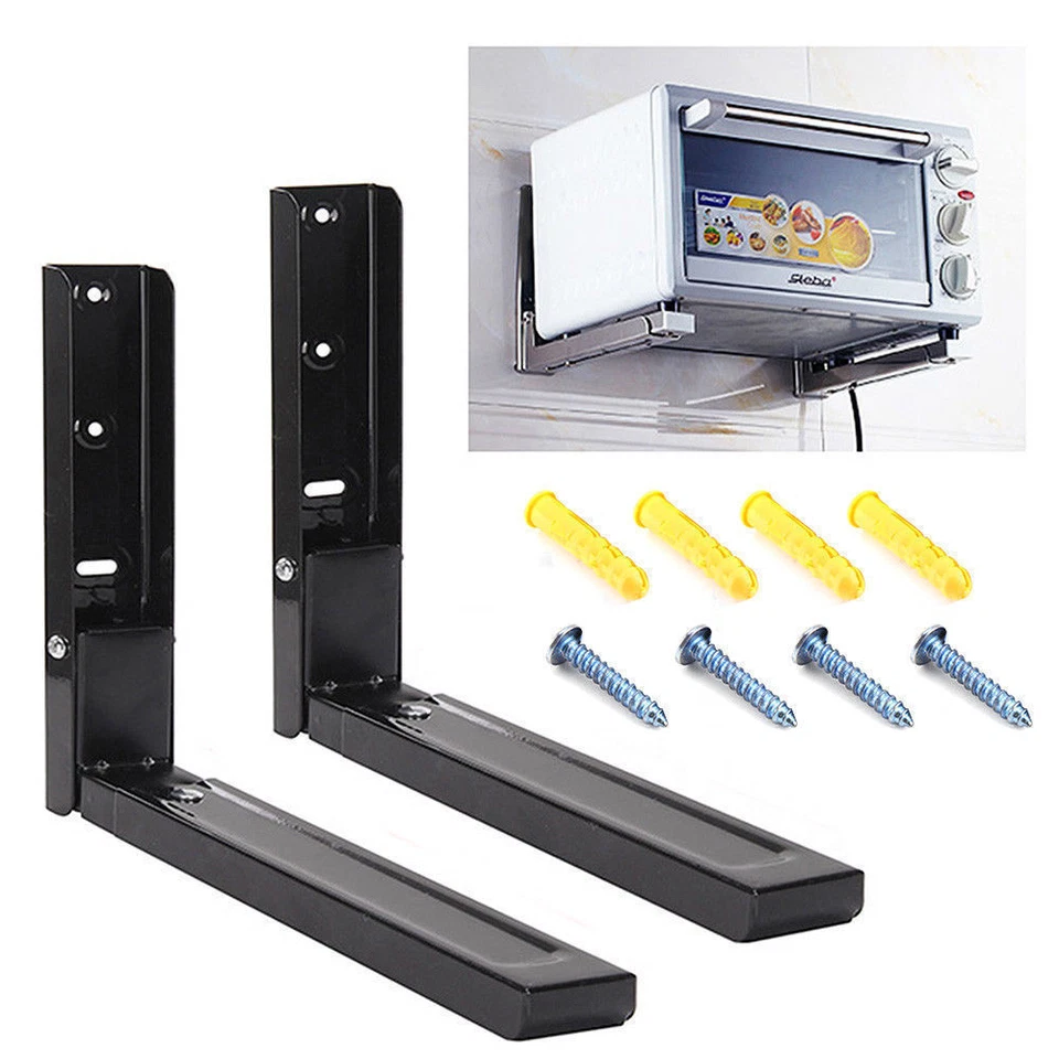 MENSOLE FORNO MICROONDE SUPPORTI A MURO MENSOLA STAFFA STAFFE PARETE CUCINA - Immagine 2 di 4