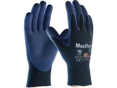 12er PACK(Paar) ATG 2443-7 Handschuhe MaxiFlex  Elite  34-274 Größe 7 blau/blau
