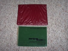 1982 Porsche 911SC 911 SC Owner's Owners Driver's Manual Book w/ Case
