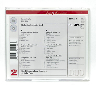 SIR COLIN DAVIS ⸺ HAYDN symphonies nos.95 96 98 102 103 104