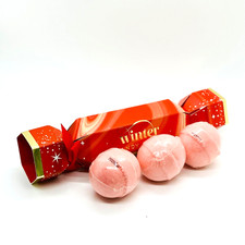 Bath Body Works WINTER CANDY APPLE 3 Bath Bomb Fizzies Ball 4.6 oz