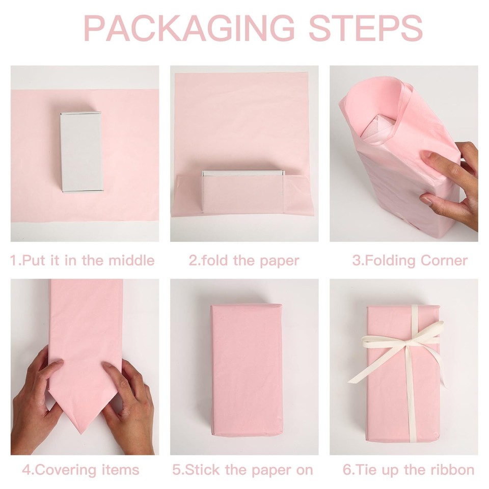 80 Sheets Tissue Paper Artdly 14 x 20Inches Recyclable Mix Color