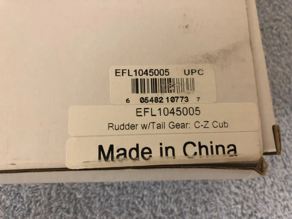 E-flite Carbon-Z Cub Rudder with Tail Gear EFL1045005 - Image 2 of 4