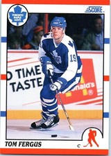 1990 SCORE NHL HOCKEY Trading Card #285 - Tom Fergus, Toronto Maple Leafs 🤩
