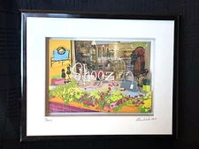 Alice Webb Mixed Media Art "Shooz" Shoe Store Framed Shadow Box Charleston 2008