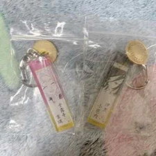 Demon Slayer Kanroji Mitsuri Iguro Obanai Daewon Suit Button keyring Ear Knife