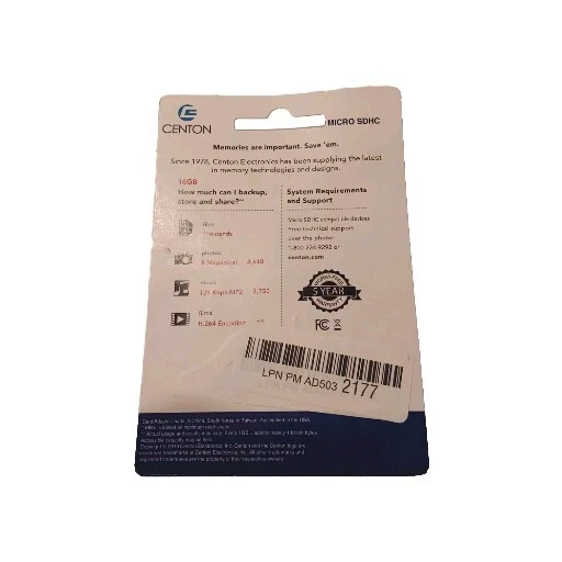 Centon Micro SDHC 16 GB - Image 2 of 2