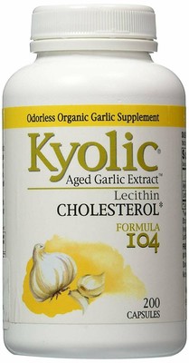 Kyolic Aged Garlic Extract Lecithin Cholesterol Formula 104 200 Capsules 6 Pack