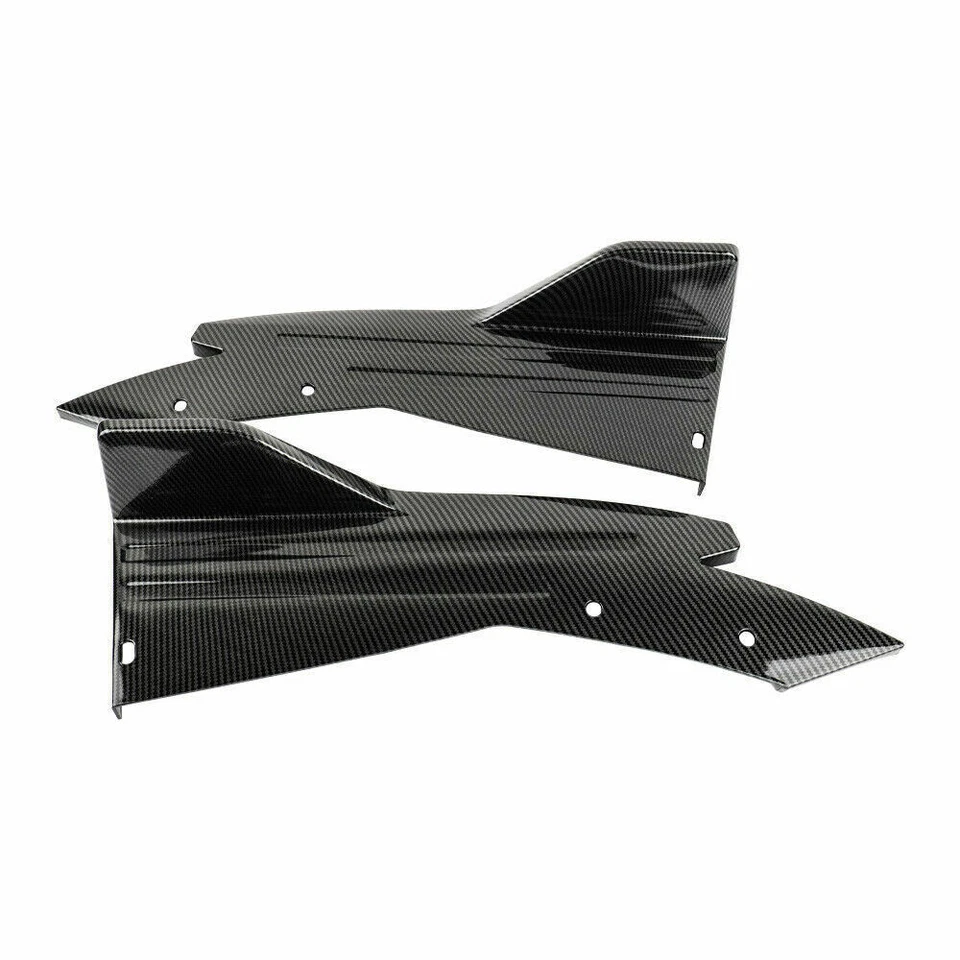 For Volkswagen Passat Universal Rear Bumper Lip Splitter Diffuser Carbon Fiber - Image 4 of 4