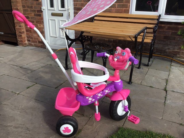 minnie mouse push n ride trike