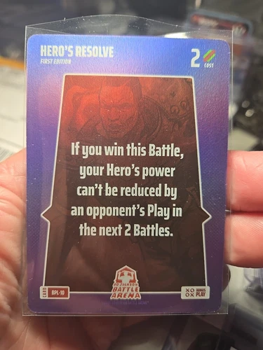 2024 Bo Jackson Battle Arena BONUS PLAY Foil BPL-10 Hero's Resolve Foil SSP