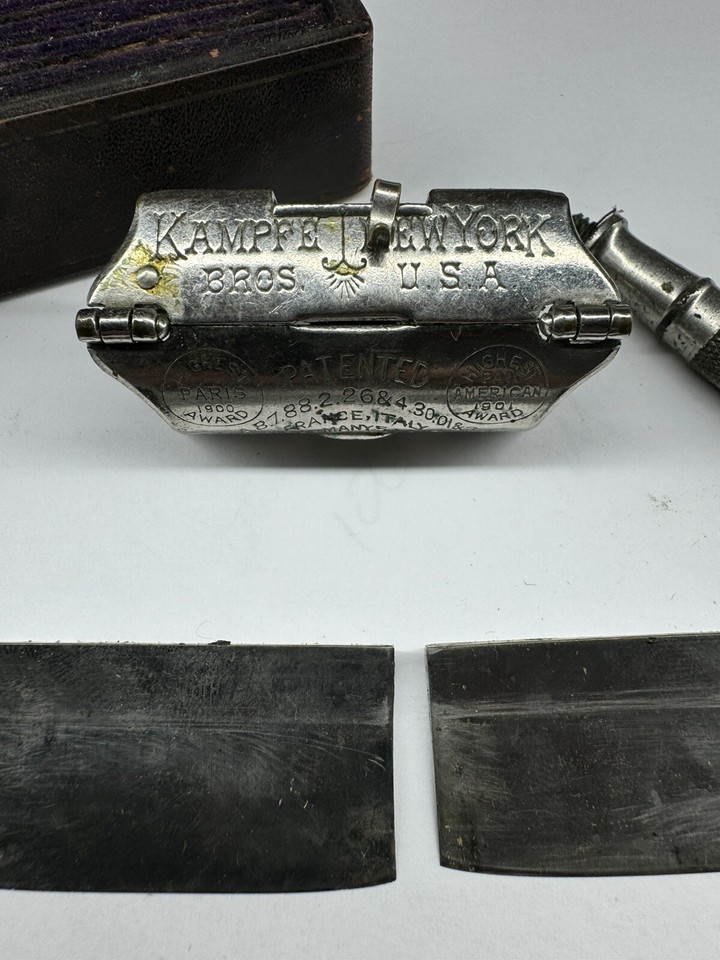 Antique STAR Safety Razor By Kampfe Bros. Early 1900’s Single Edge ...