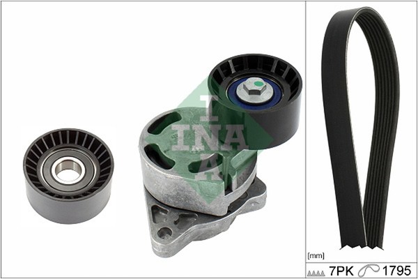 Schaeffler INA Keilrippenriemensatz 529 0434 10 FüR Opel Movano Bus X70 Vivaro 2-image