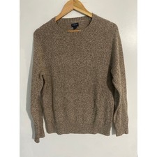 J. Crew crewneck sweater men  s size S brown lambs wool comfort preppy classic