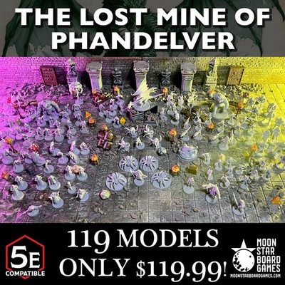 Lost Mine of Phandelver - 119pc - COMPLETE ADVENTURE PACK - DnD TTRPG