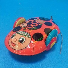 Vintage Japanese Tin Toy TPS Topple Wind Up Showa Era