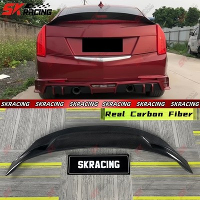 Carbon Fiber /Unpainted FRP Rear Spoiler Wing Fits Cadillac ATS 4DOOR 2013-2018