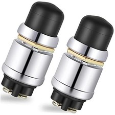 Engine Start Push Button Momentary 1v and4v Waterproof Switch Push to Black 2