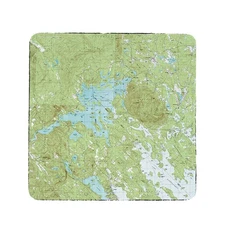 Betsy Drake Squam Lake, NH Nautical Map Coaster Set of 4
