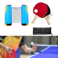 Ping Pong Paddles Set Games Table Tennis Set for Tabletop Traveling Training