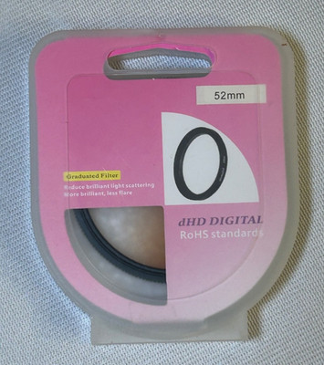 Dhd Digital Brand 52mm Graduated Orange Filter RoHS standards NEW