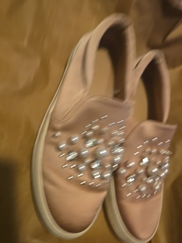 scarpe slip on mossimo supply co con perline strass oro rosa. Taglia 9,5 - Foto 3 di 14