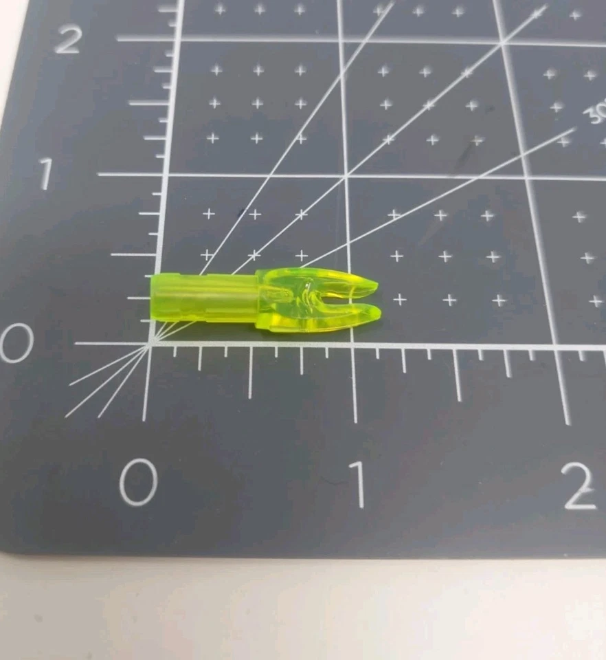 100 Pack Easton H 6mm Arrow Nocks: Clear Yellow: 10 Grain: New & Sealed Bag - Image 4 of 4