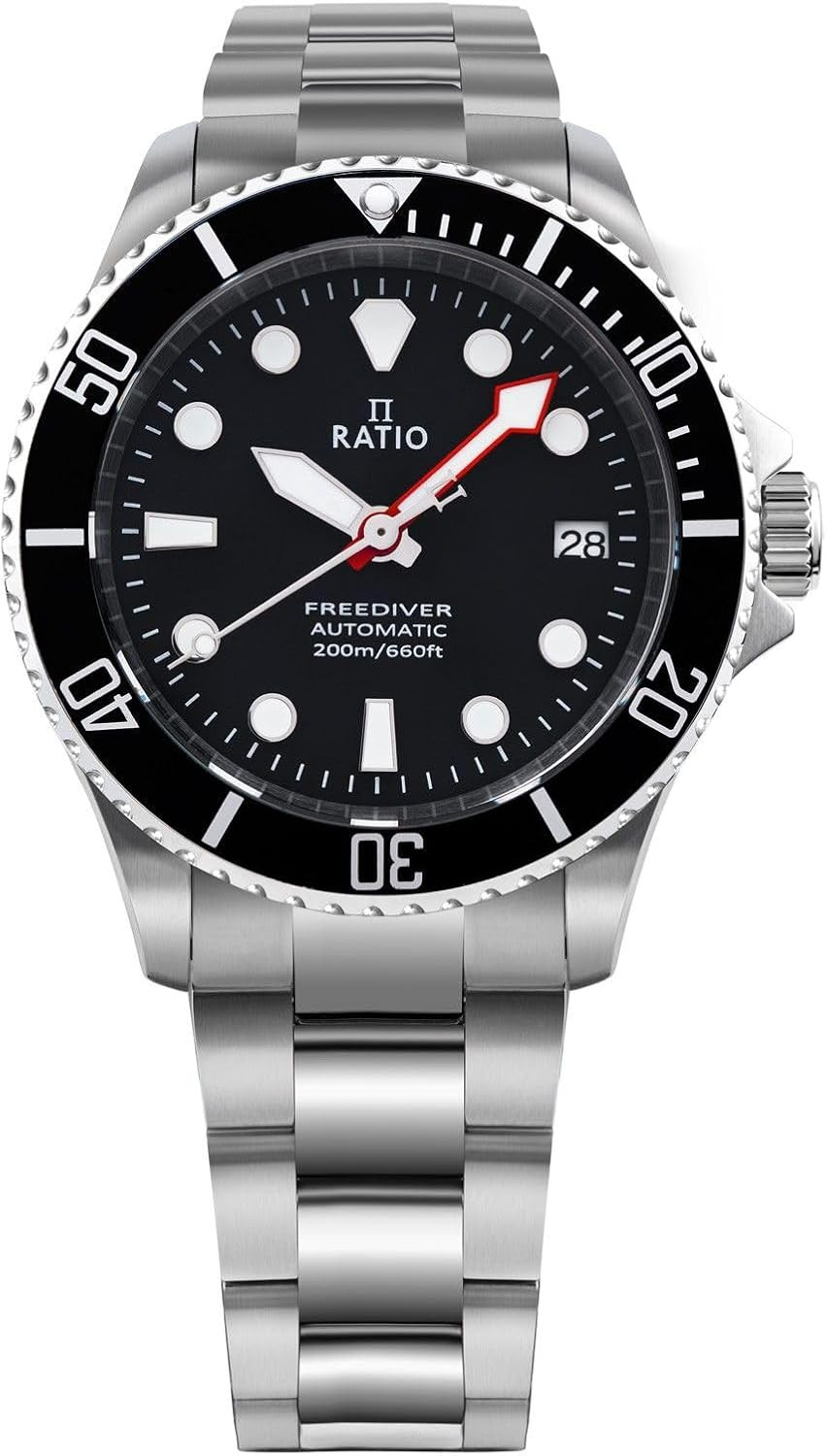 RATIO Freediver Sapphire Crystal Diver Watch Japanese Automatic Dive Watch 200M