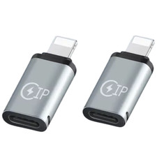 USB C to iPhone Adapter iPhone Charger Converter Fast Charging Data Sync 2 FOR 1