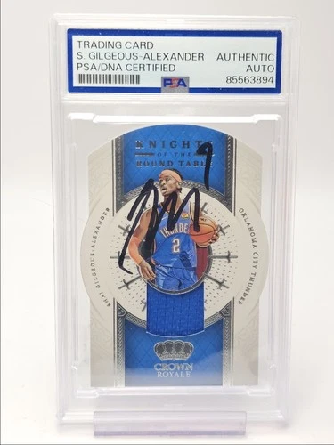 SHAI GILGEOUS-ALEXANDER 2021-22 CROWN ROYALE TABLE PATCH AUTO PSA Q1722