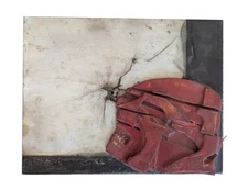 Javier Pamplona Lleo Original Mixed Media Sculpture Abstract Head LISTED ARTIST