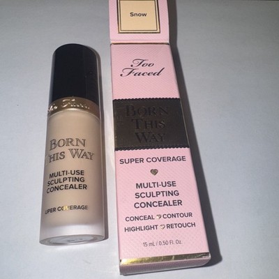 Too Faced Born This Way Multi-Use Sculpting Concealer SNOW 0.50 Fl Oz. NIB
