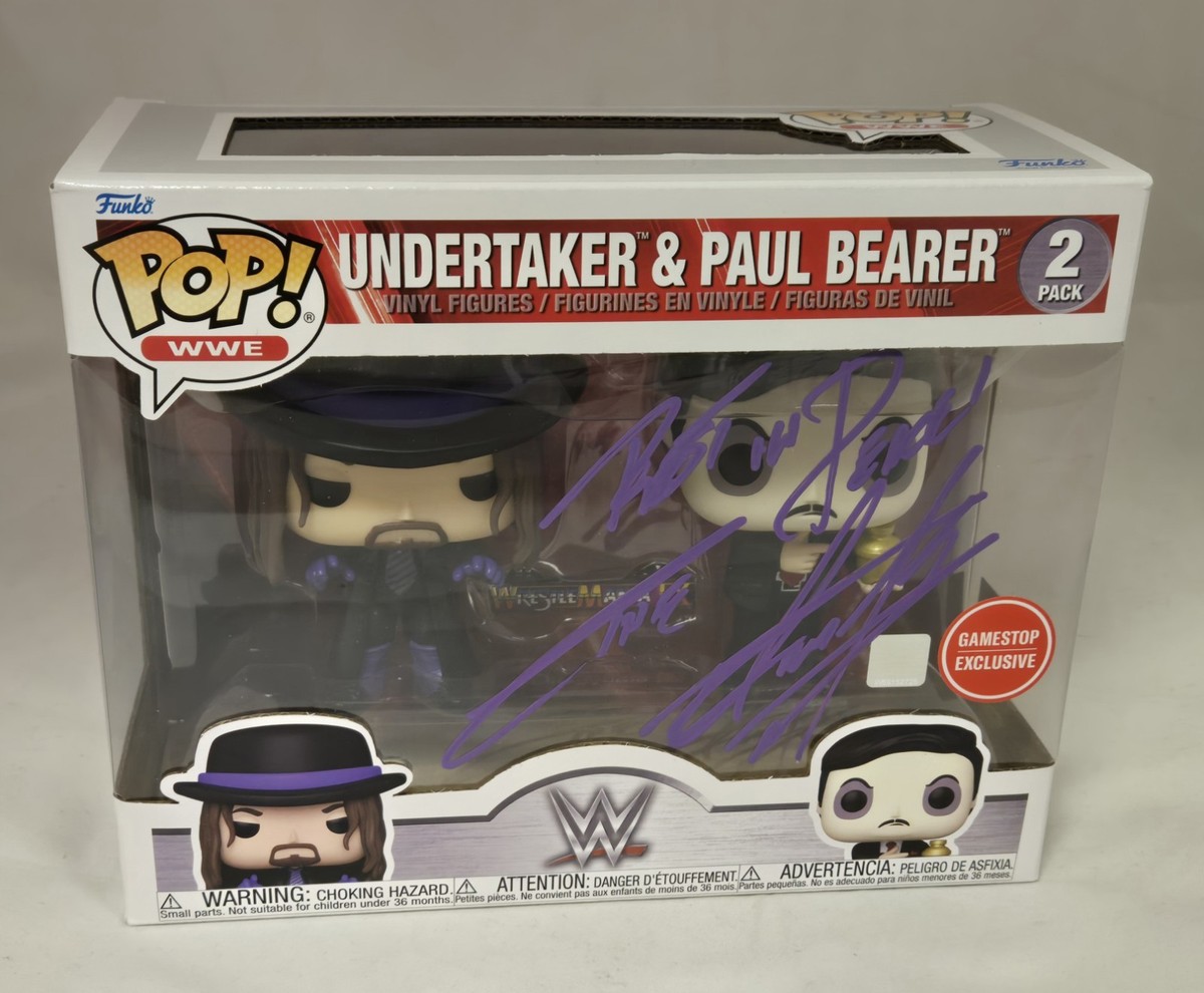 Ｍｅｍｏｒａｂｉｌｉａ The Undertaker Signed Rest In Pease 2 Pack WWE Wrestling
