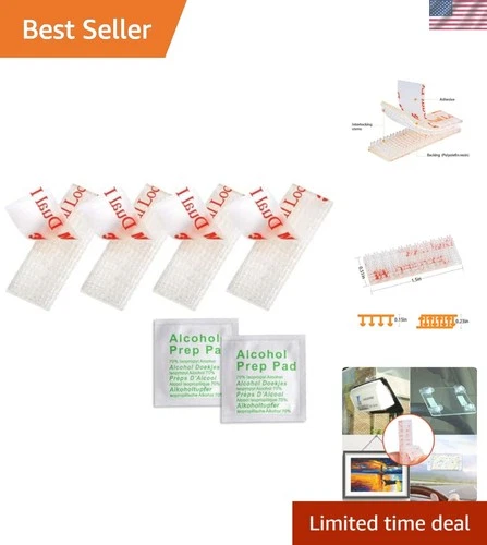 4-Pack EZ Pass Mounting Strips - Easy Peel and Stick Adhesive for Stable Tolls - product listing photo
