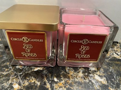 (2) Circle E Candles ~Bed of Roses~ 8oz