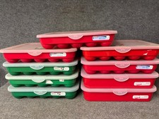 9 Sterilite Holiday Christmas Ornament Storage Boxes