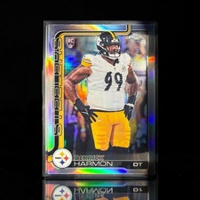 2025 Topps Chrome Derrick Harmon RC Refractor Steelers DT Rookie Pittsburgh