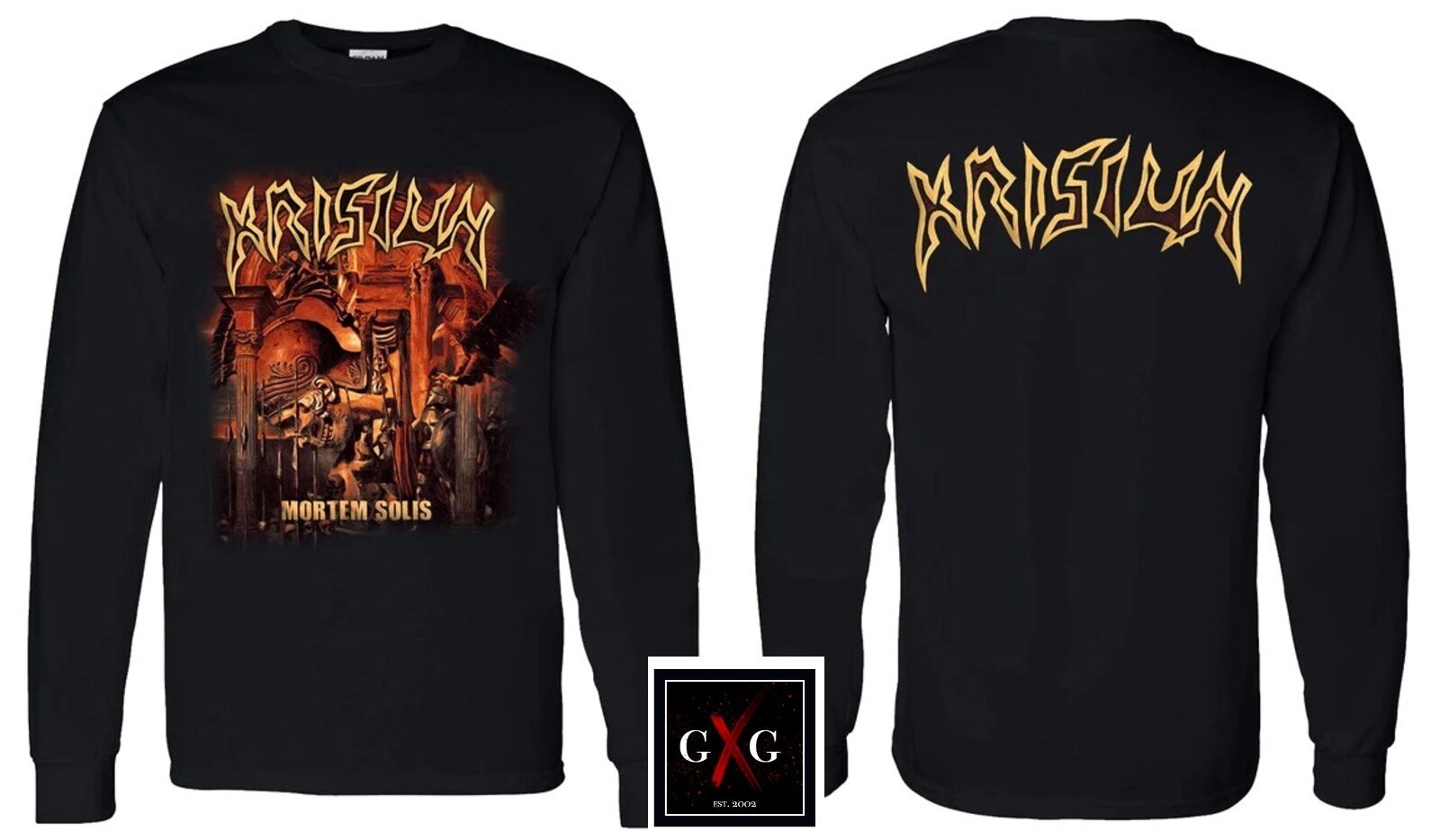 KRISIUN cd cv MORTEM SOLIS Official L/S SHIRT LG New conquerors southern scourge