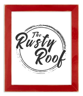 Distressed Emily - Red Picture Frame - Solid Wood