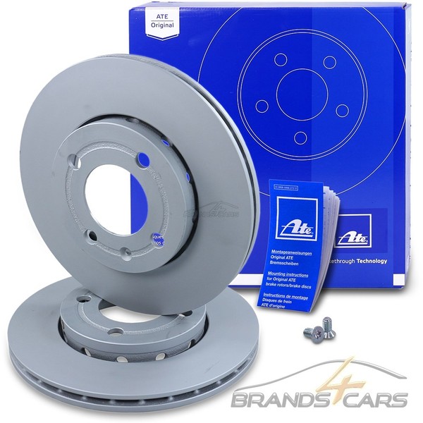 ATE 2X Bremsscheibe BelÜFtet Ø239 Vorne FÜR VW Lupo 6X 6E 6N 6N1 6N2-image