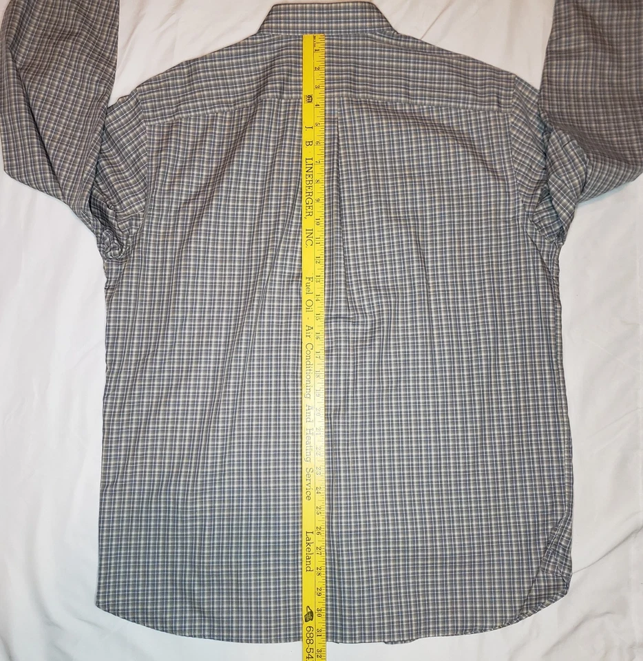 Daniel Cremieux Signature Collection Plaid Button Down Shirt Men's Large Cotton - Image 4 of 4