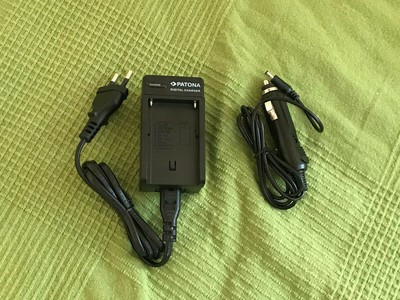 Patona Travel Battery Charger for Sony F/FM Series - Car/Vehicle/Wall Charger