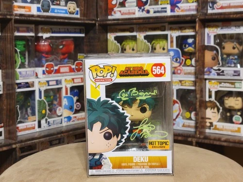 My Hero Academia Deku Funko Pop Autographed By Justin Briner