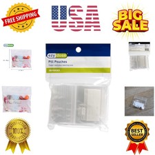 Disposable Pill, Vitamin, and Daily Medicine Organizer Pouches, Zippered Seal...