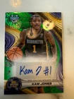 2024-25 Bowman University Best Kam Jones Auto Green Mini Diamonds /99