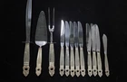 Royal Danish by International Sterling  Handles Pie / Cake Server Knifes  12 pcs