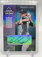 2003 DONRUSS CHAMPIONS BRANDON WEBB AUTO RC #379/500 ROOKIE #283 DIAMONDBACKS