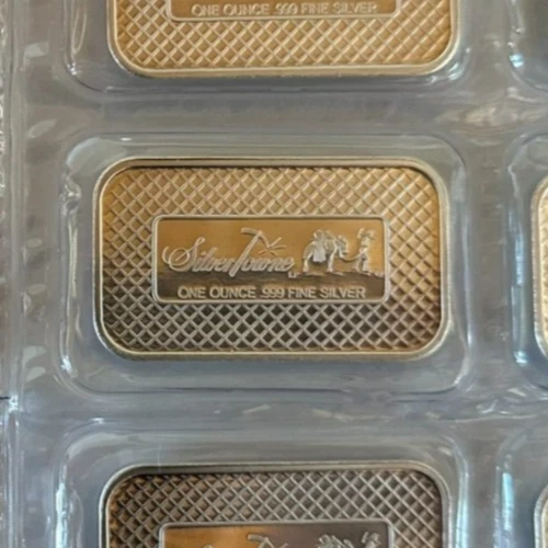 1 oz .999 Silver Towne Retro Prospector Silver Bar SEALED BY Silver Town MINT BU